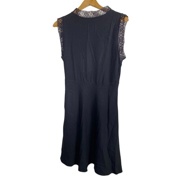 DKNY Black Lace Dress Size 10 Y2K Babydoll Vamp Grunge Whimsigoth Romantic VTG - Picture 8 of 9